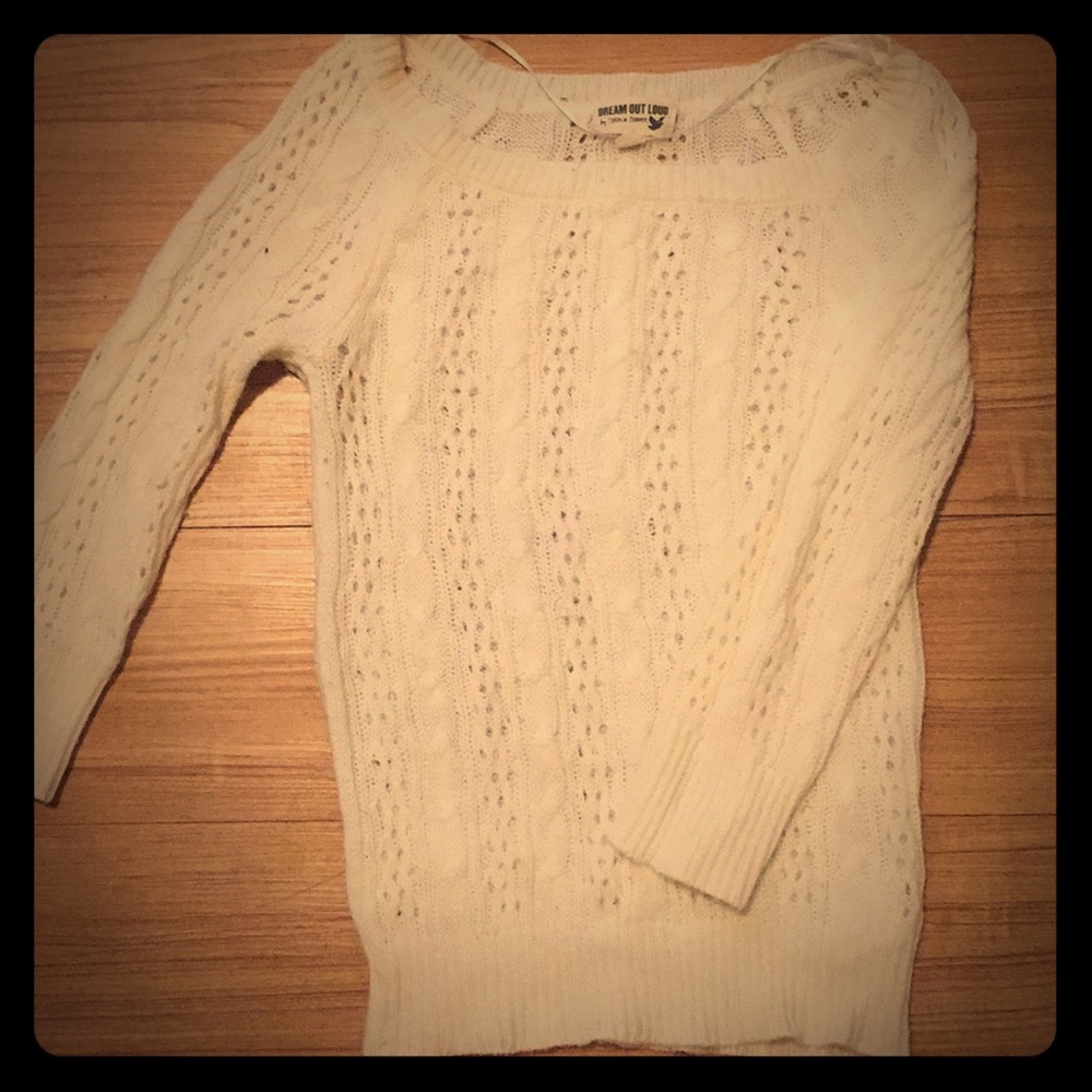 ❗️Summer Clearance❗️ 3/4 Sleeve White Sweater